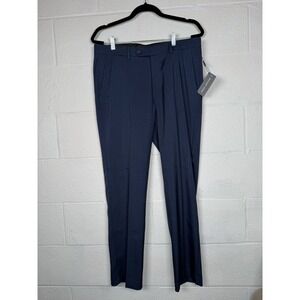 Michael Kors Men's Dress Pants 34W 30L Navy Stretch Comfort Waist  NWT